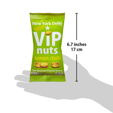 ViPnuts Lemon Chilli Flavoured Peanuts  63g