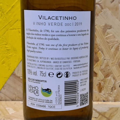 Vilacetinho Vinho Verde : Portuguese White Wine