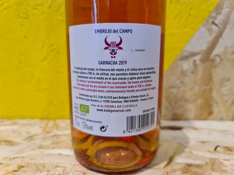 Embrujo Organic Rose Label