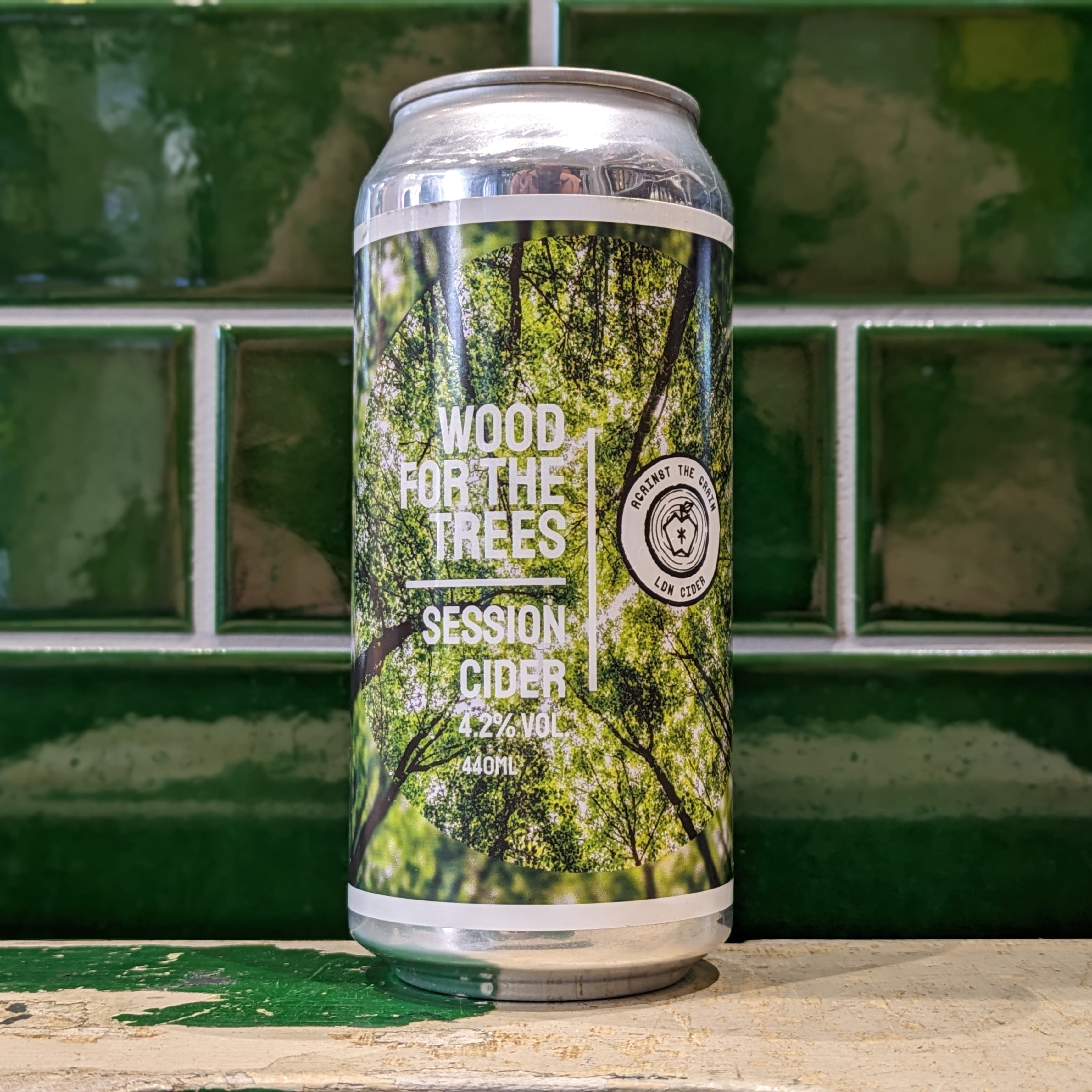 Against The Grain  Wood For The Trees : Medium Dry Cider - Dead Time Beers