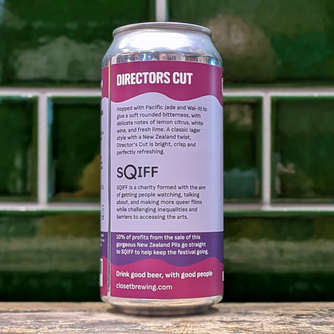 Closet Brewing | Directors Cut : New Zealand Pilsner Side View