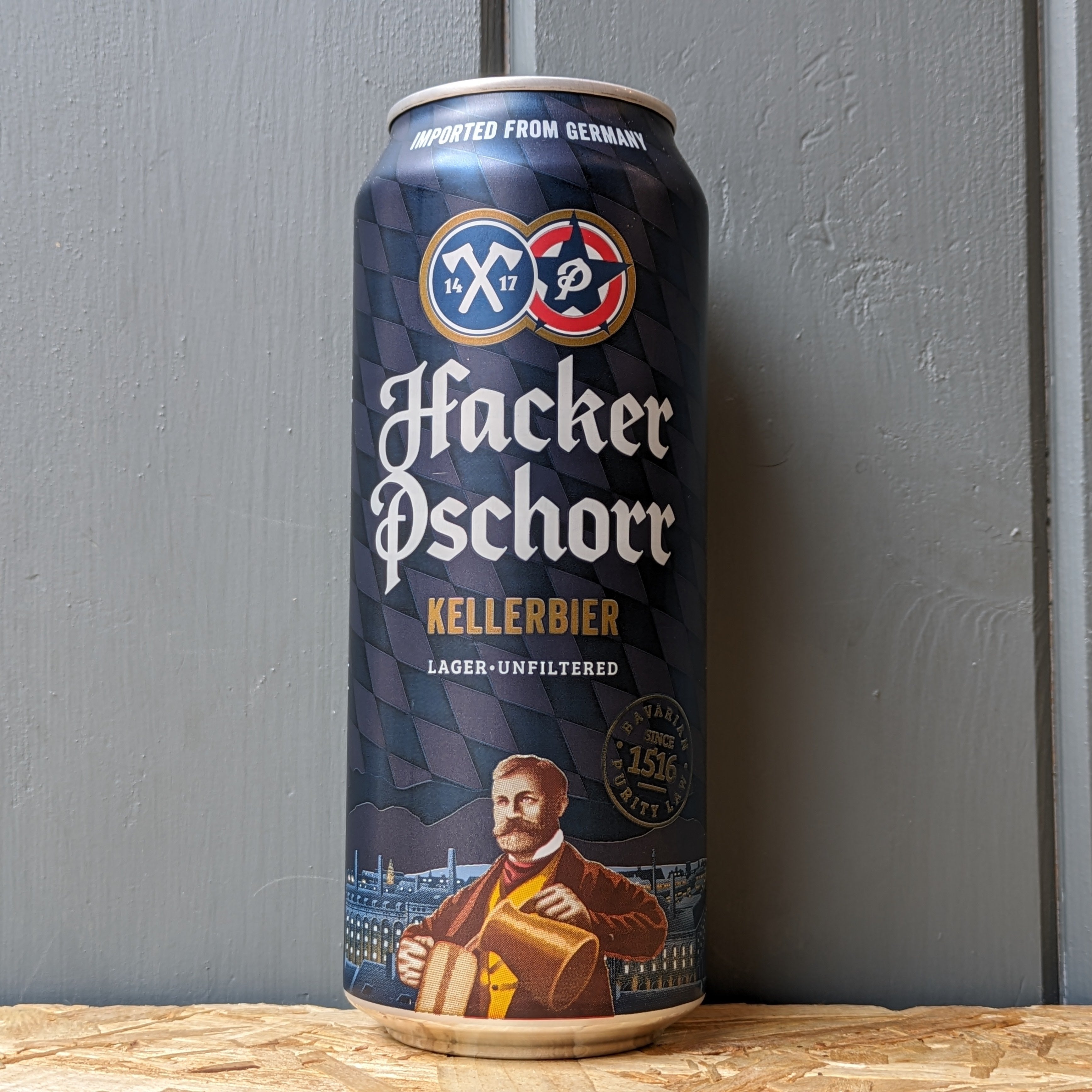 Hacker Pschorr  Kellerbier 50cl Can - Dead Time Beers