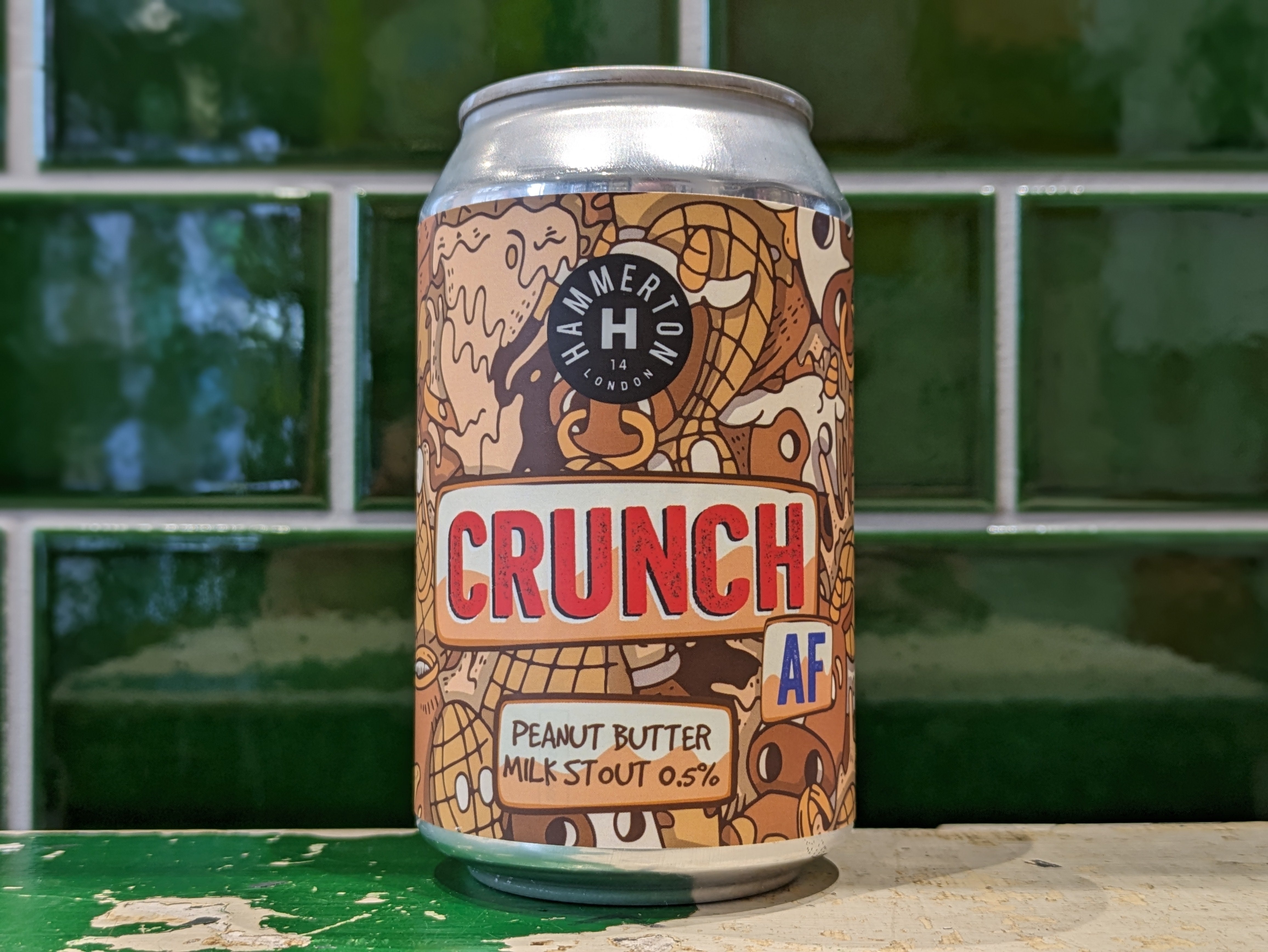 Hammerton  Crunch AF : Alcohol Free Peanut Butter Milk Stout - Dead Time Beers