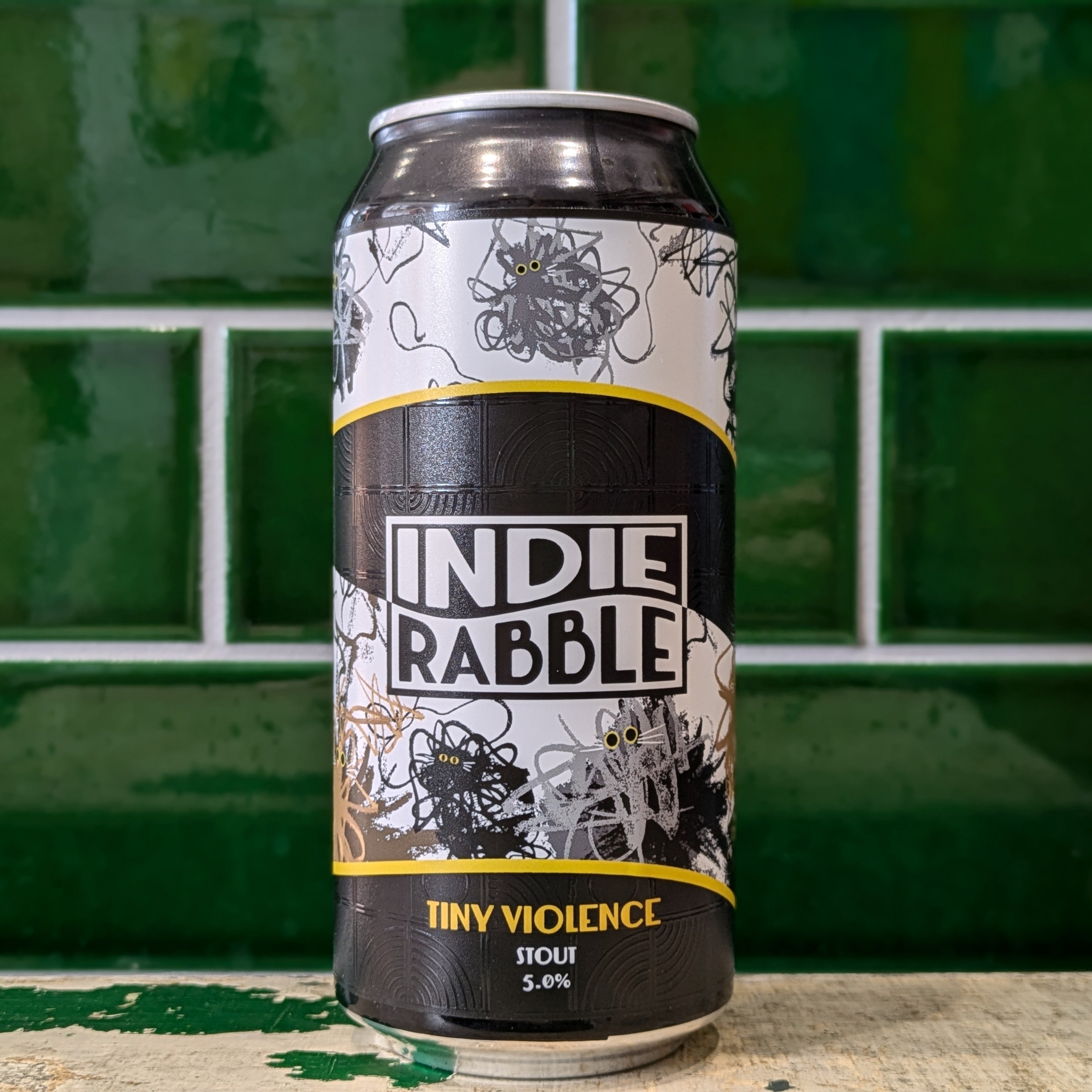 Indie Rabble  Tiny Violence : Stout - Dead Time Beers