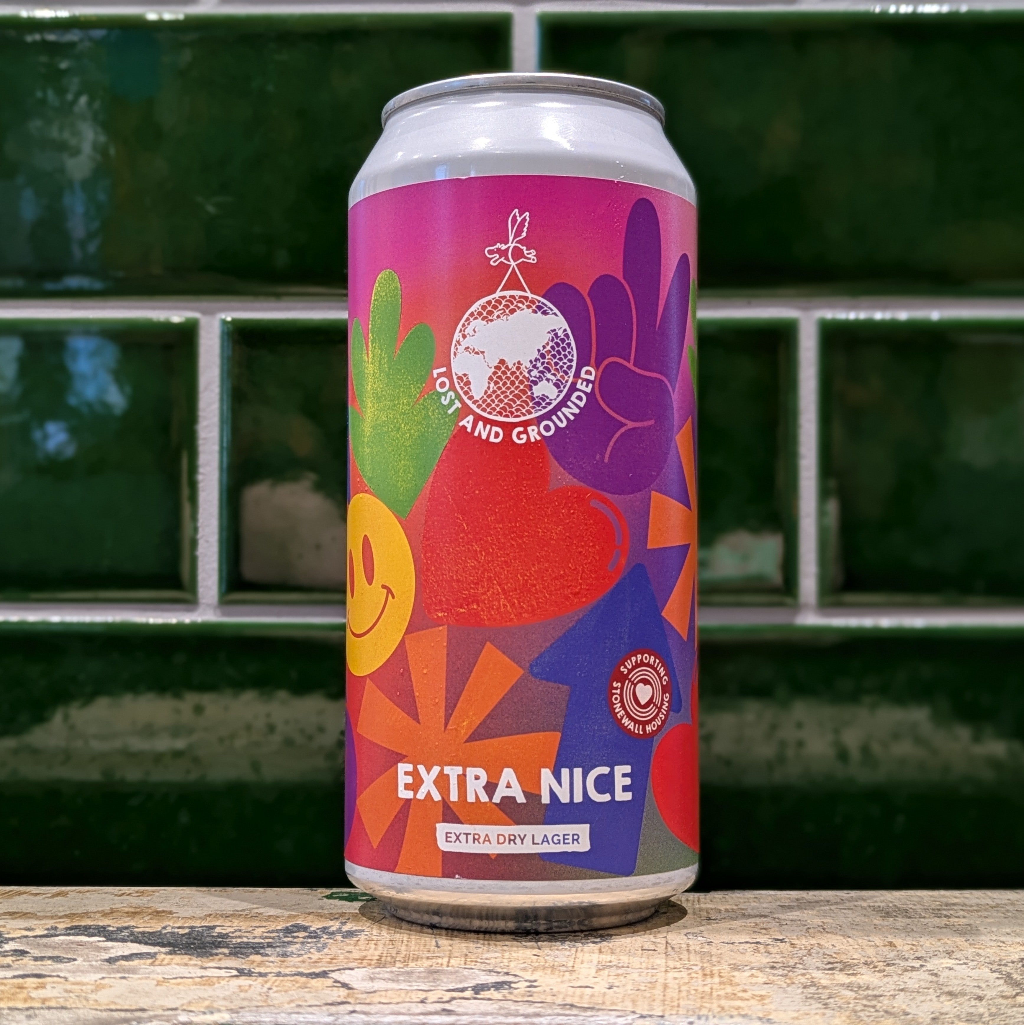 Lost & Grounded  Extra Nice : Dry Rice Lager - Dead Time Beers