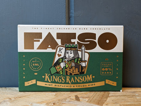 FATSO | Kings Ransom - Mint, Pistachio and Cocoa Nib Chocolate