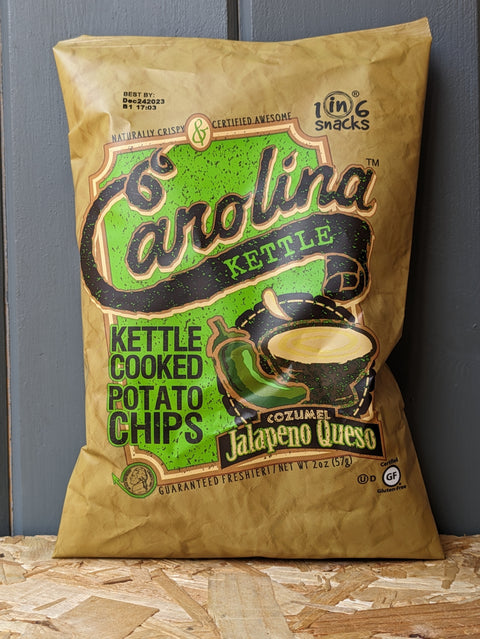 Carolina Kettle Chips | Jalapeno Queso Crisps 2oz