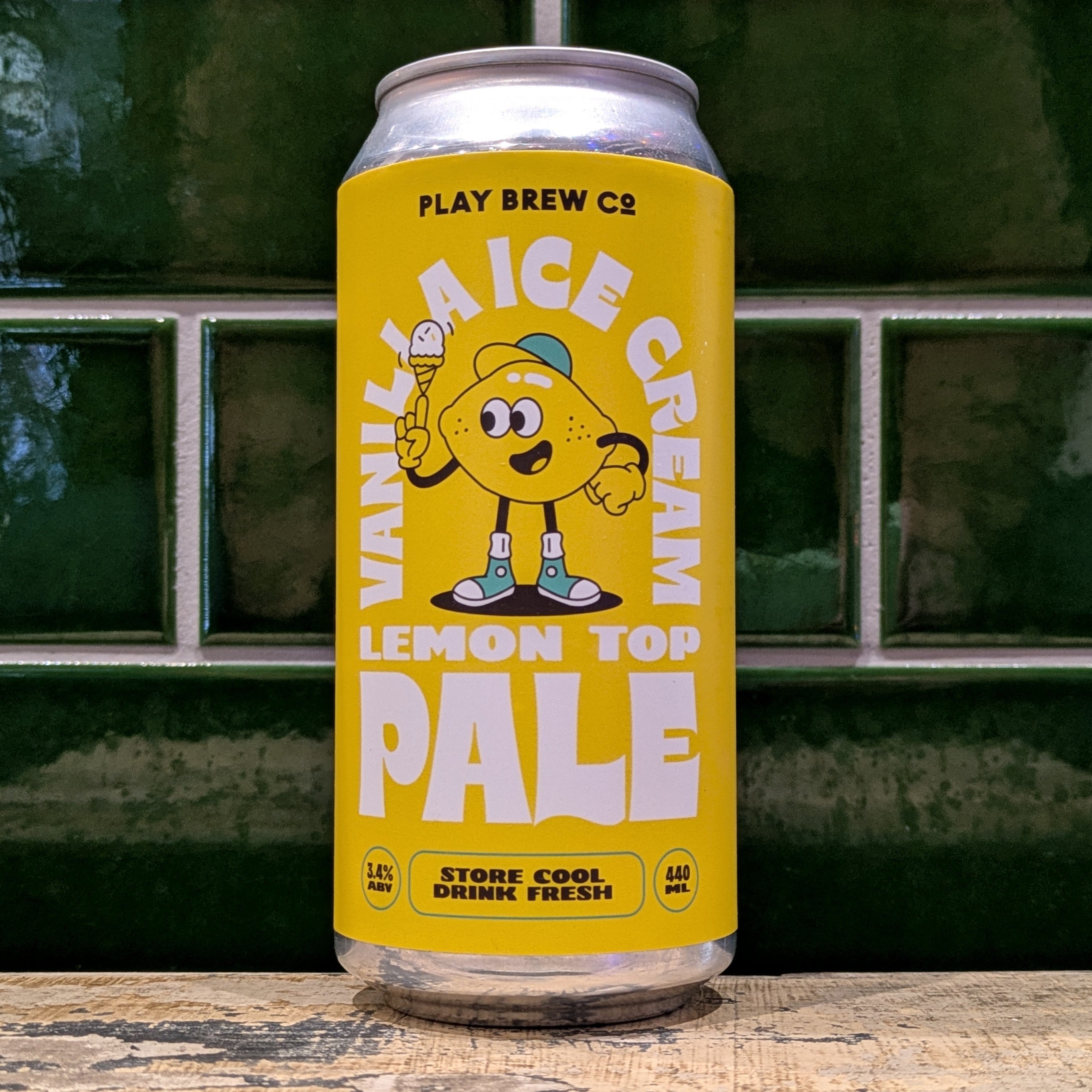 Play Brew Co  Vanilla ice Cream Lemon Top : Citrusy Milkshake Pale - Dead Time Beers