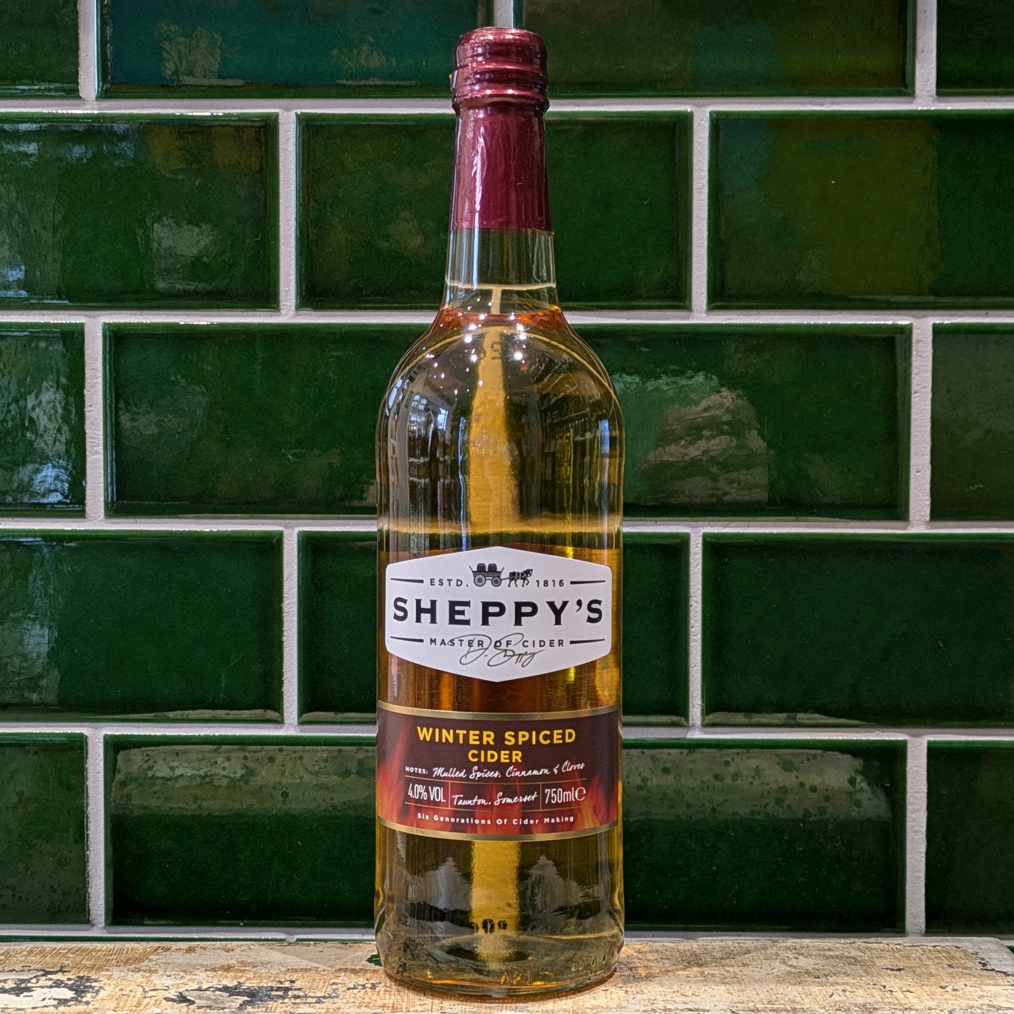 Sheppys Cider  Winter Spiced Cider 75cl - Dead Time Beers