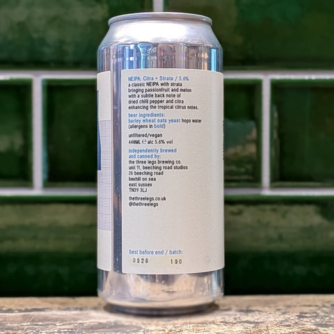 The Three Legs Brewery | New England IPA  Side