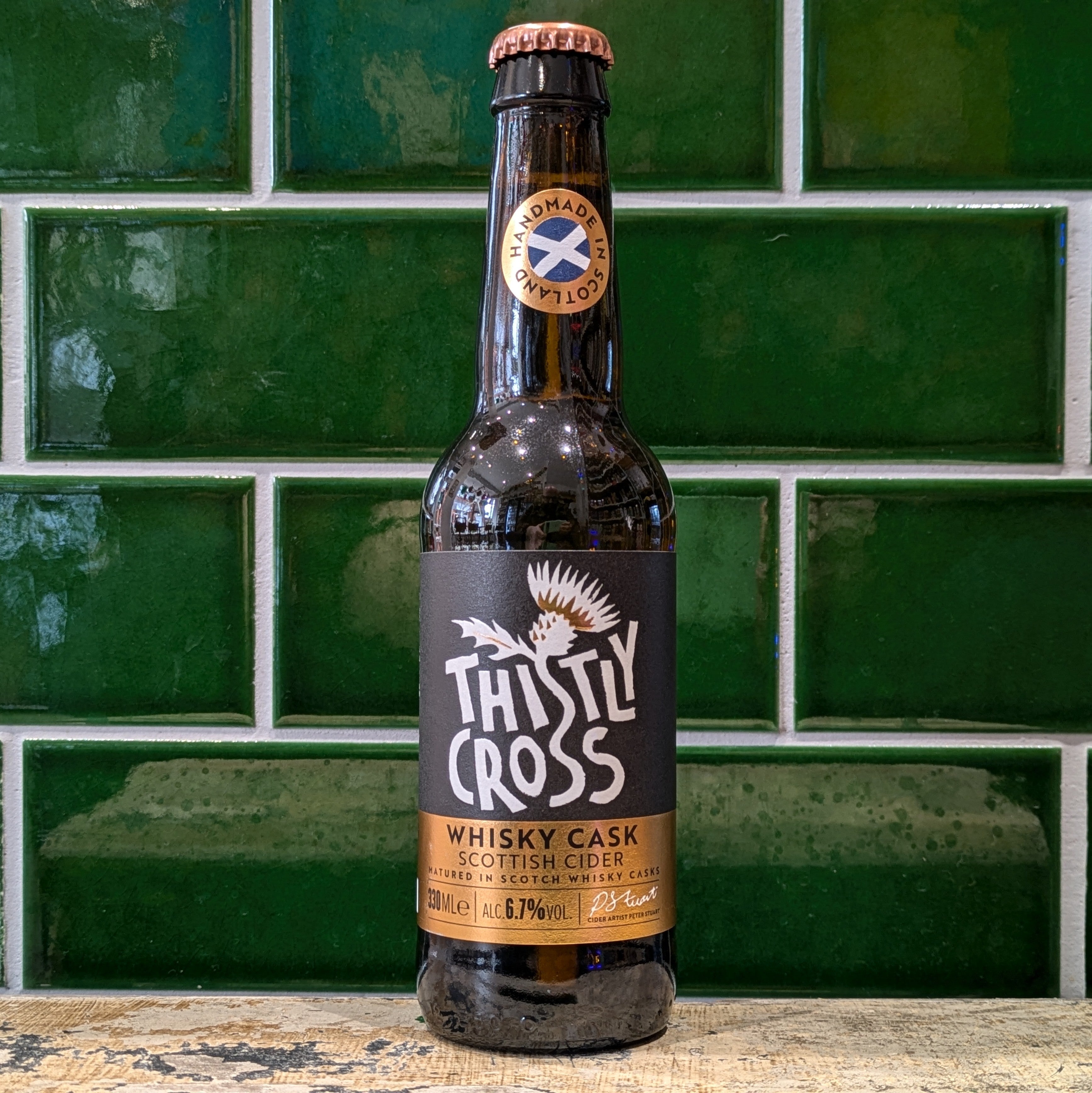 Thistly Cross  Whisky Cask Cider Bottle - Dead Time Beers