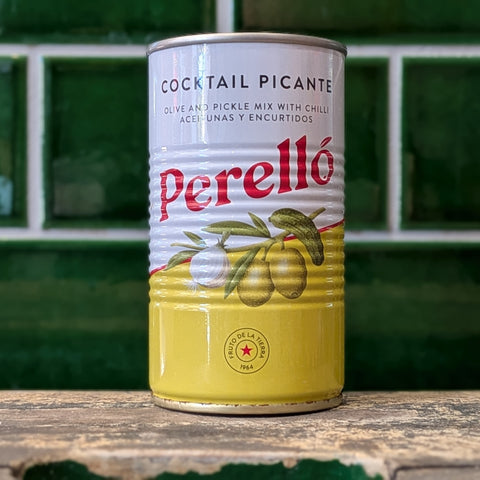 Perello | Cocktail Mix with Manzanilla Olives 150gr Tin