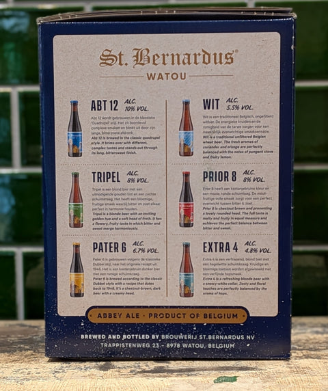 St Bernardus | 6 Pack Belgian Beer Gift Pack Plus 2 Glasses