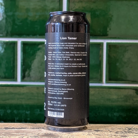Baron | Lion Tamer : Chocolate & Vanilla Imperial Stout