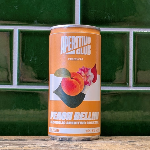 Aperitivo Club | Peach Bellini : Canned Cocktail