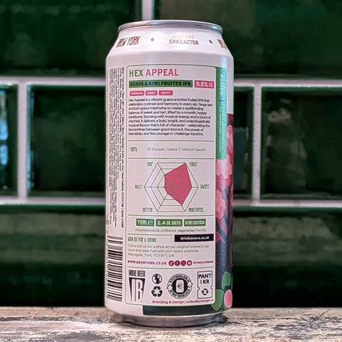 Brew York | Hex Appeal : Kiwi & Guava IPA